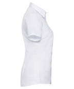 Women's Short Sleeve Herringbone Shirt