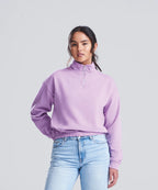 Women's cropped ¼-zip sweat