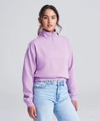 Women's cropped ¼-zip sweat
