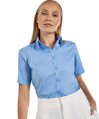 Business Blouse Short-Sleeved