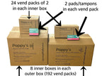 Poppys Bamboo Biodegradable Organic Cotton Tampons