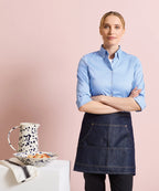 Jeans stitch denim waist apron