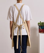 Cross back 'barista' bib apron