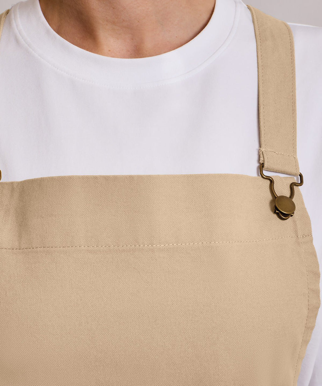 Cross back 'barista' bib apron