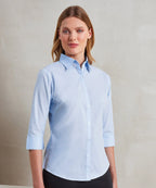 Women's ¾ sleeve poplin blouse