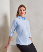 Women's ¾ sleeve poplin blouse