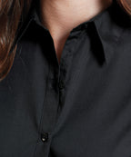 Women's ¾ sleeve poplin blouse