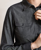 Women's Jeans Stitch Denim Shirt