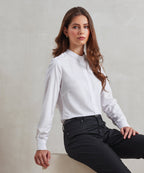 Women's banded collar 'grandad' shirt