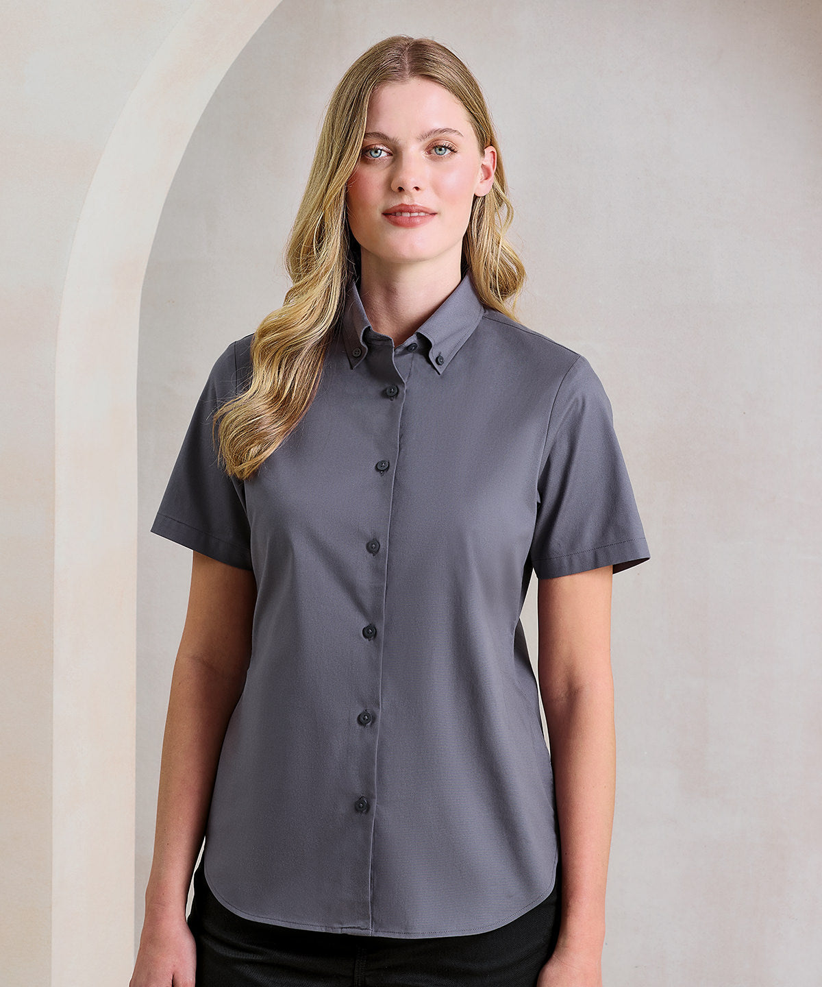 Women’s ‘Supreme’ Oxford Short Sleeve Shirt