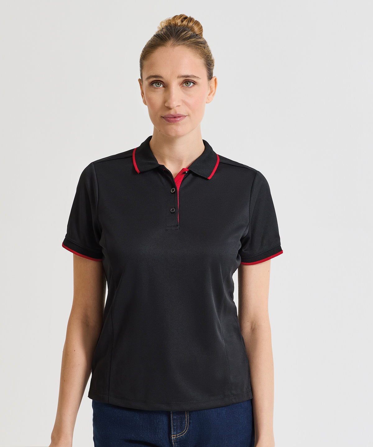 Women's contrast Coolchecker® polo