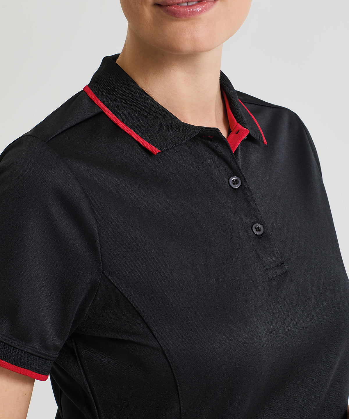 Women's contrast Coolchecker® polo