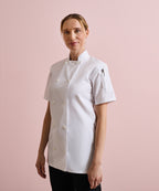 Women's short sleeve chef's jacket
