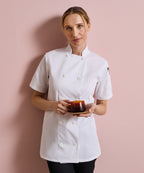 Women's short sleeve chef's jacket