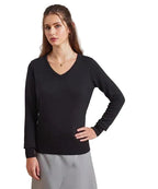 Women's V-Neck Knitted Sweater