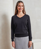 Women's V-Neck Knitted Sweater
