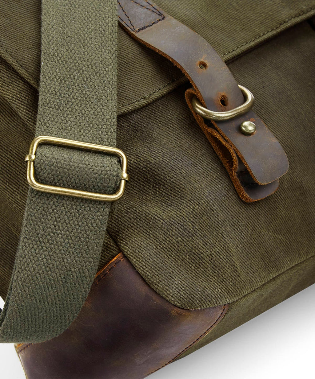 Heritage Waxed Canvas Messenger