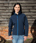 Women's Core printable softshell jacket
