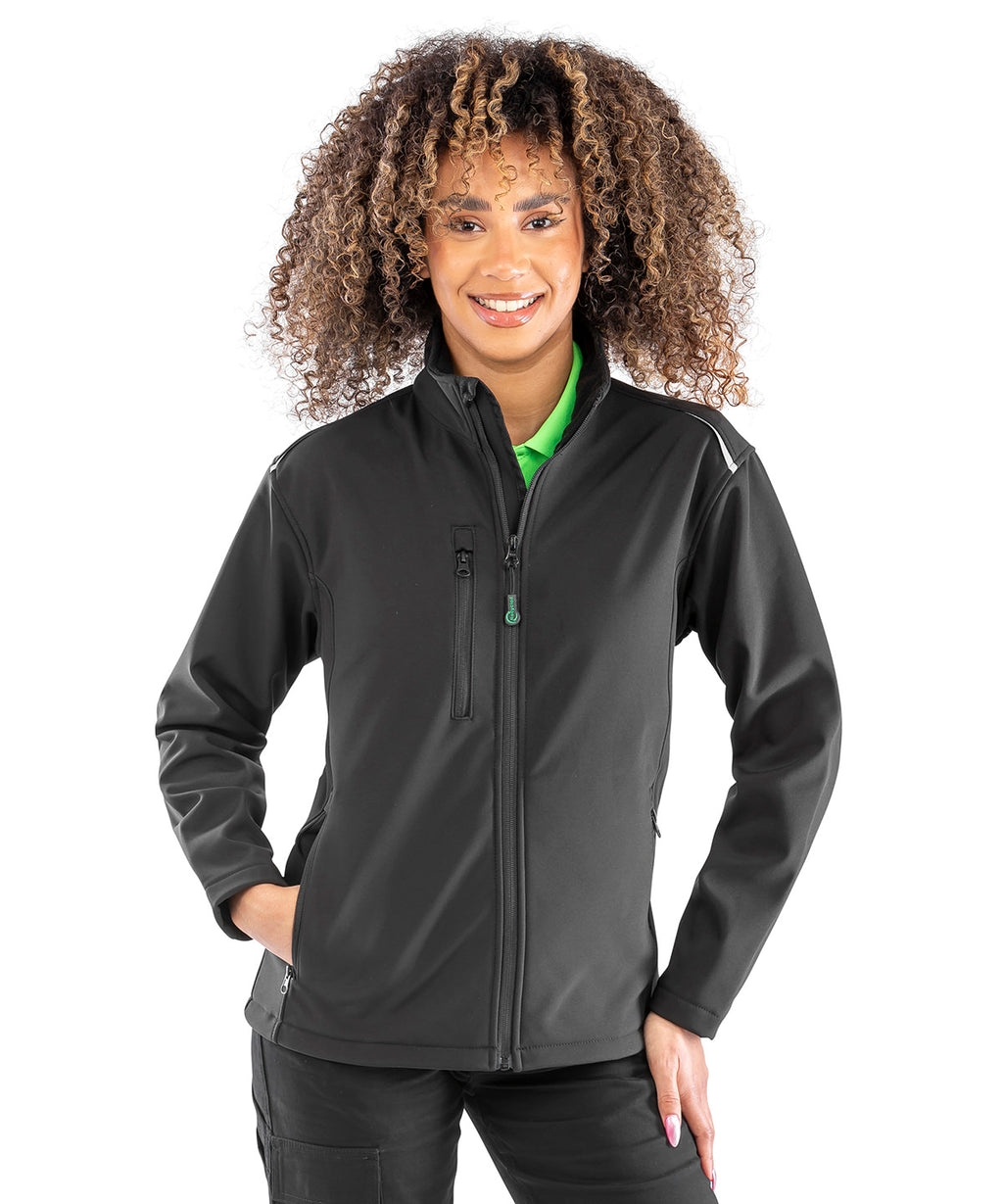 Women's recycled 3-layer printable softshell jacket