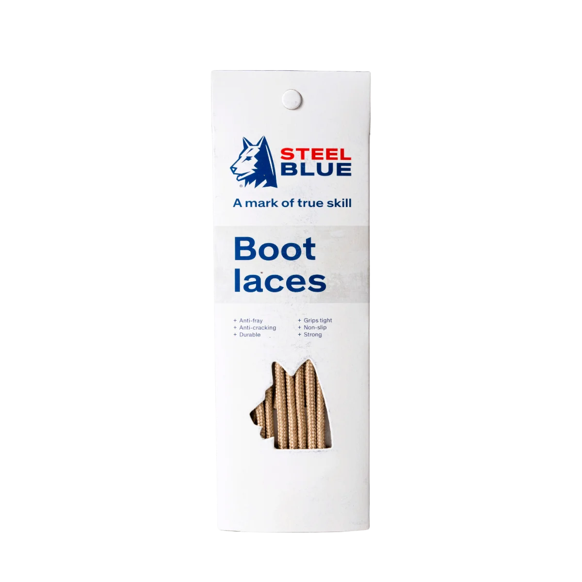 Steel Blue Nylon Laces - Sand