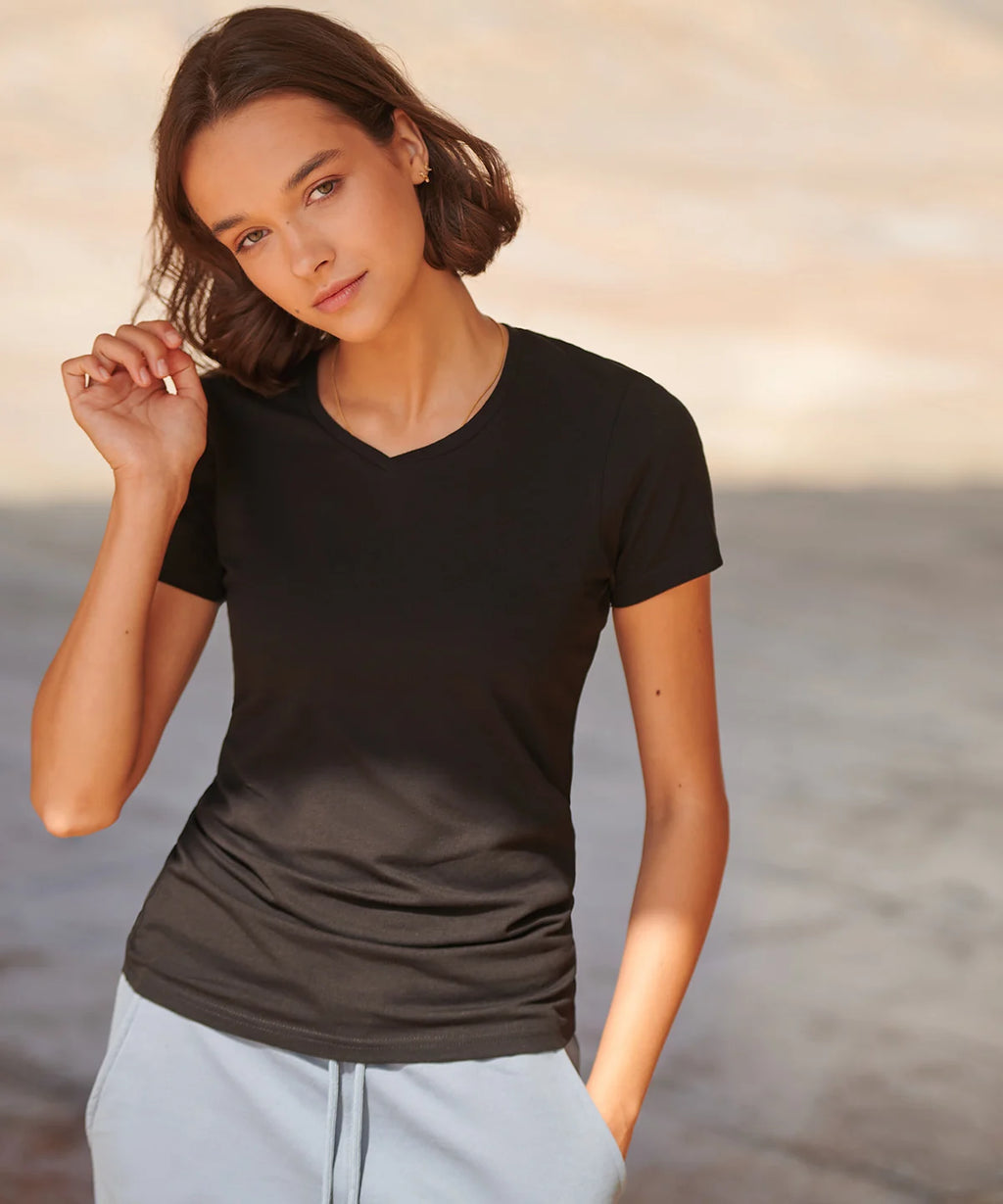 Feel good women's stretch v-neck t-shirt