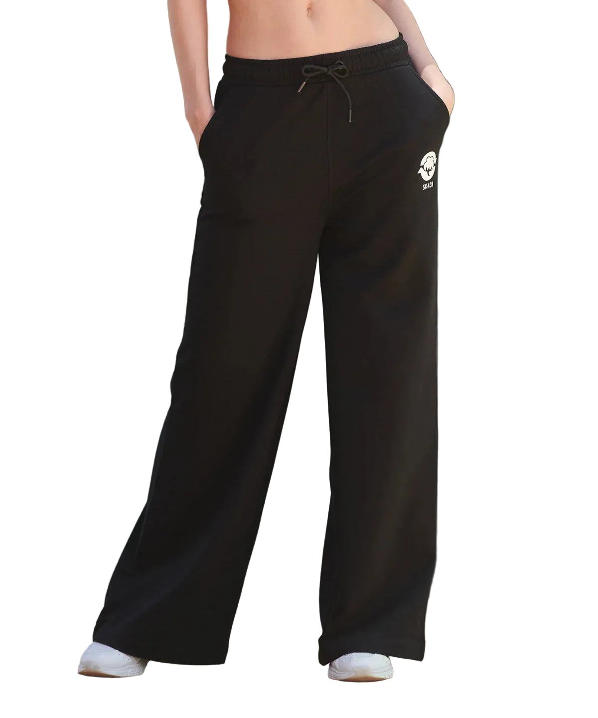 Women's Sustainable Fashion Wide Leg Joggers