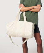 Duffle bag with canvas fabric