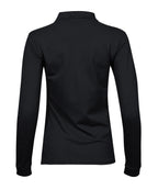 Women’s luxury stretch long sleeve polo