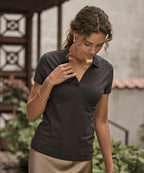 Women’s Luxury Stretch V-Neck Polo