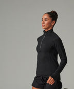 Women's long-sleeved ¼ zip top