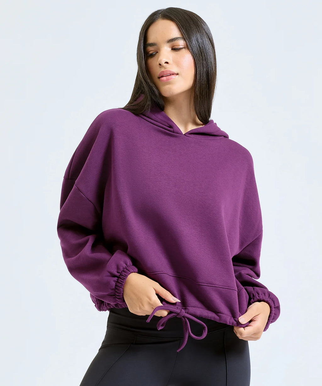 Women's TriDri® cropped oversize hoodie