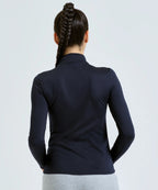 Women’s TriDri® recycled long sleeve brushed back ¼ zip top