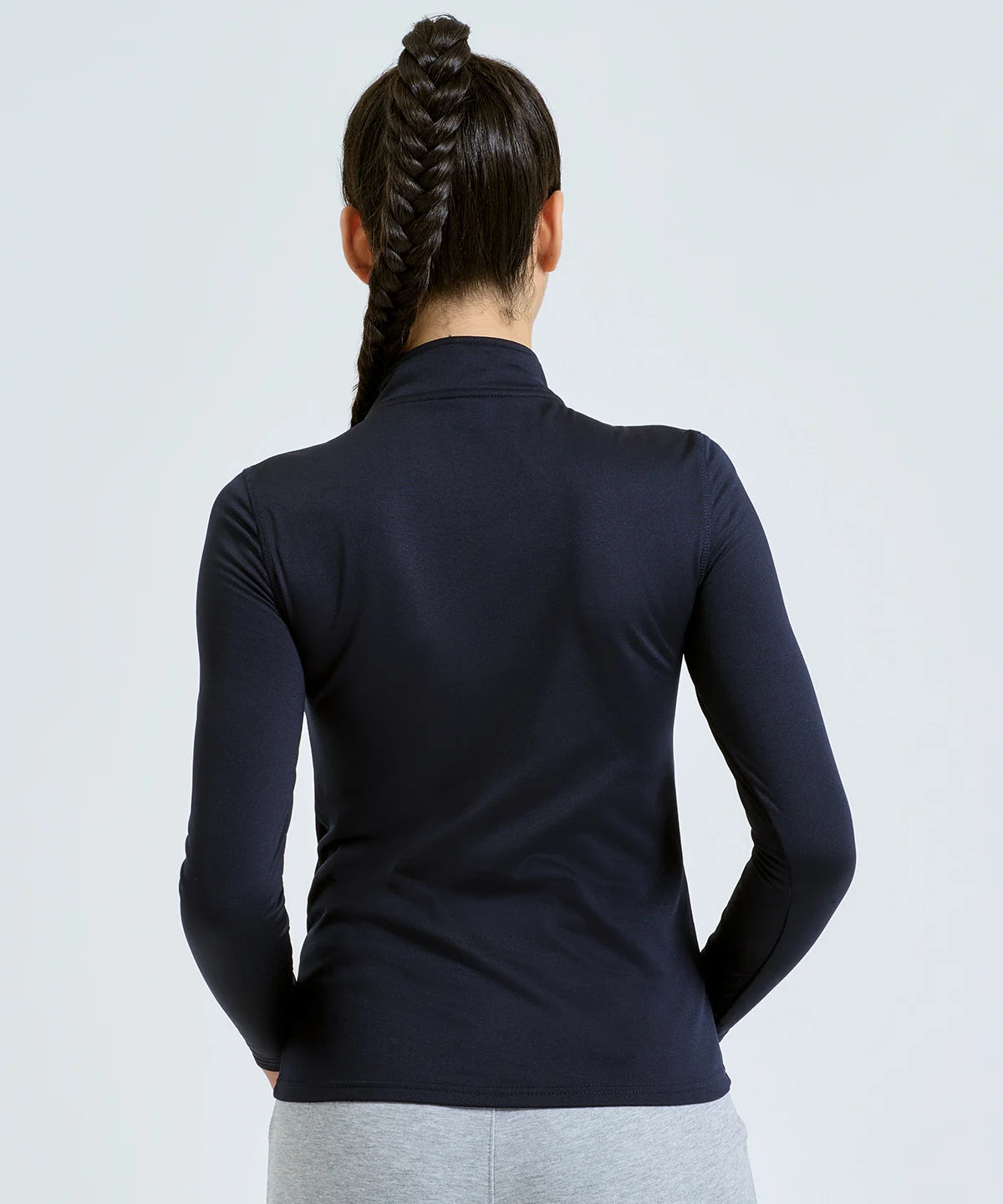 Women’s TriDri® recycled long sleeve brushed back ¼ zip top
