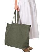 Garment-Dyed Oversized Tote Bag