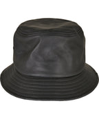 Imitation leather bucket hat