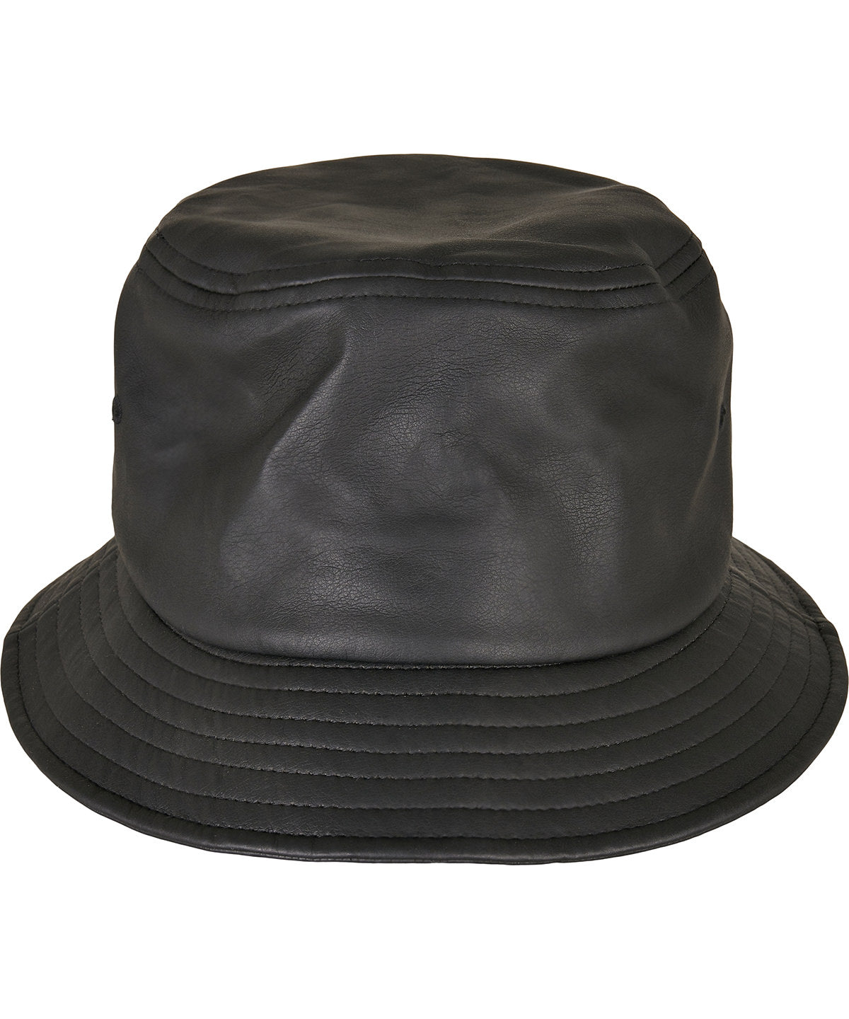 Imitation leather bucket hat