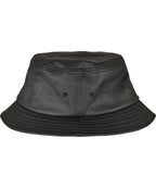 Imitation leather bucket hat