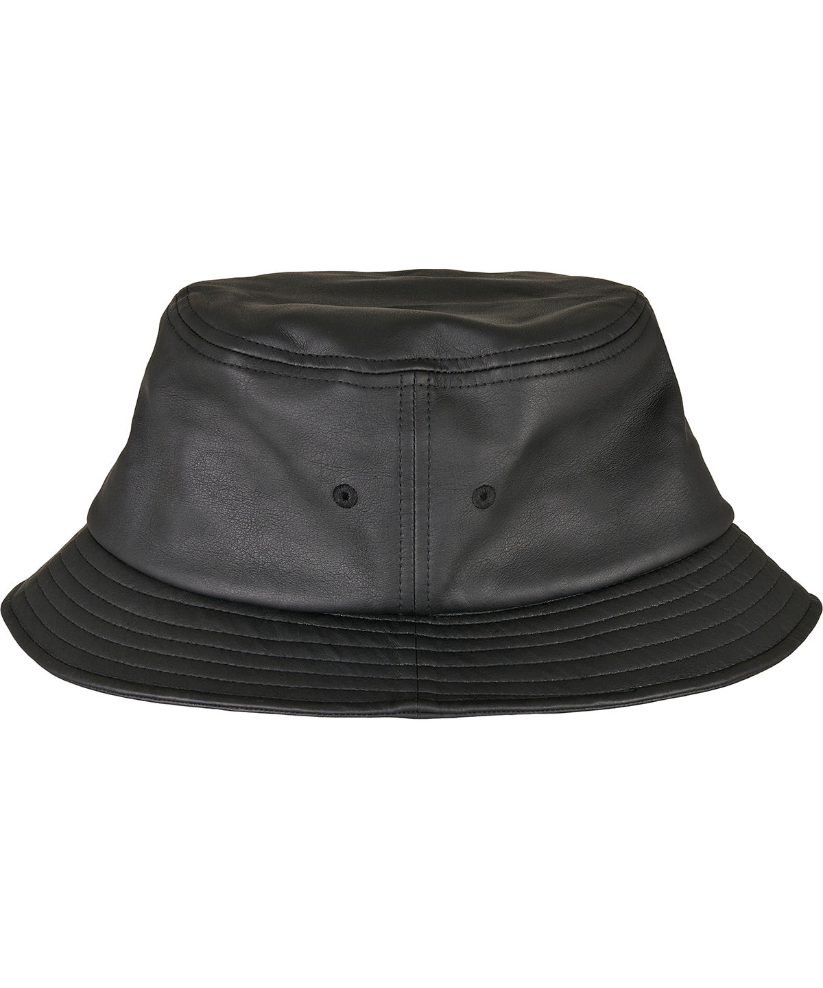 Imitation leather bucket hat